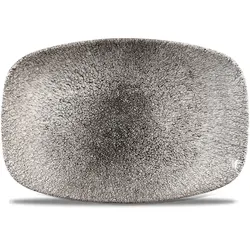 Churchill Raku Quartz Black Chefs Platte 23.7x15.7cm