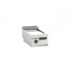 KBS Gastrotechnik Elektro-Grillplatte glatt verchromt 5,4kW 1 Heizzone, Auftischgerät
