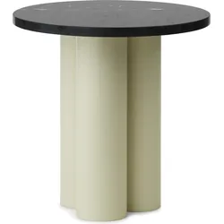 Dit Marquina Nero Tischchen auf sandfarbenen Beinen