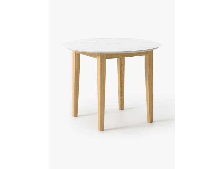 Table ronde aspect marbre Jackson, tailles variées