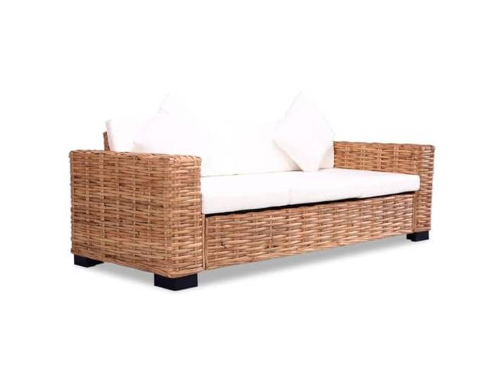 vidaXL 3-Sitzer-Sofa Natürliches Rattan