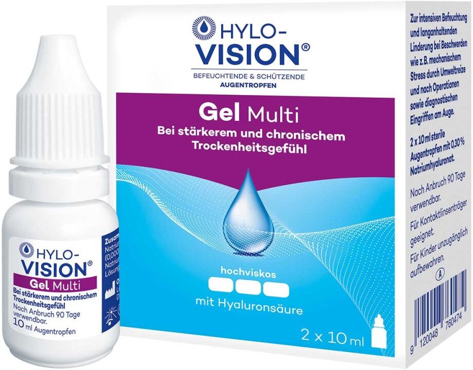 HYLO-VISION Gel Multi Augentropfen 2X10ml