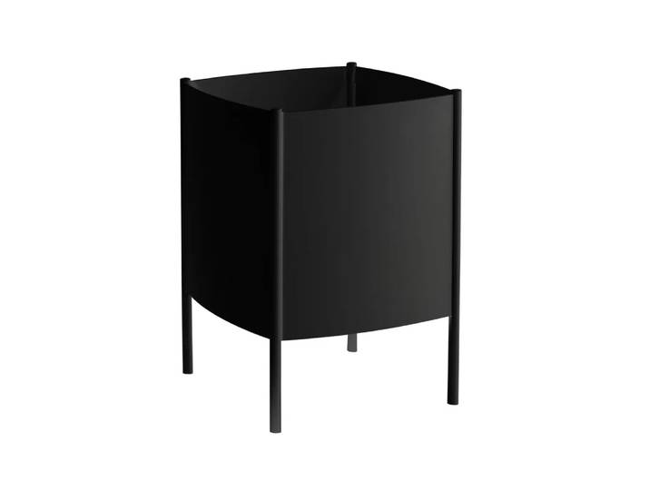 SMD Design Pot Konvex Pot Noir, grand Ø47 cm