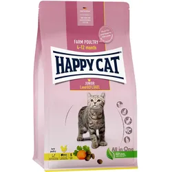 Happy Cat Young Junior Land-Geflügel - Optimale Ernährung für junge Katzen in der zweiten Wachstumsphase