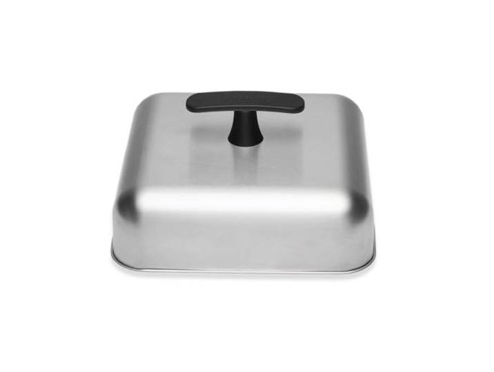 Weber Cloche de Cuisson Barbecue Accessoire plancha\, fait fondre le fromage et cuit à la vapeur\, acier inoxydable\, compatible lave-vaisselle