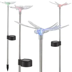 8er Set Solar Deko Erdspieß Außen Leuchte Farbwechsler LED Garten Rasen Terrasse