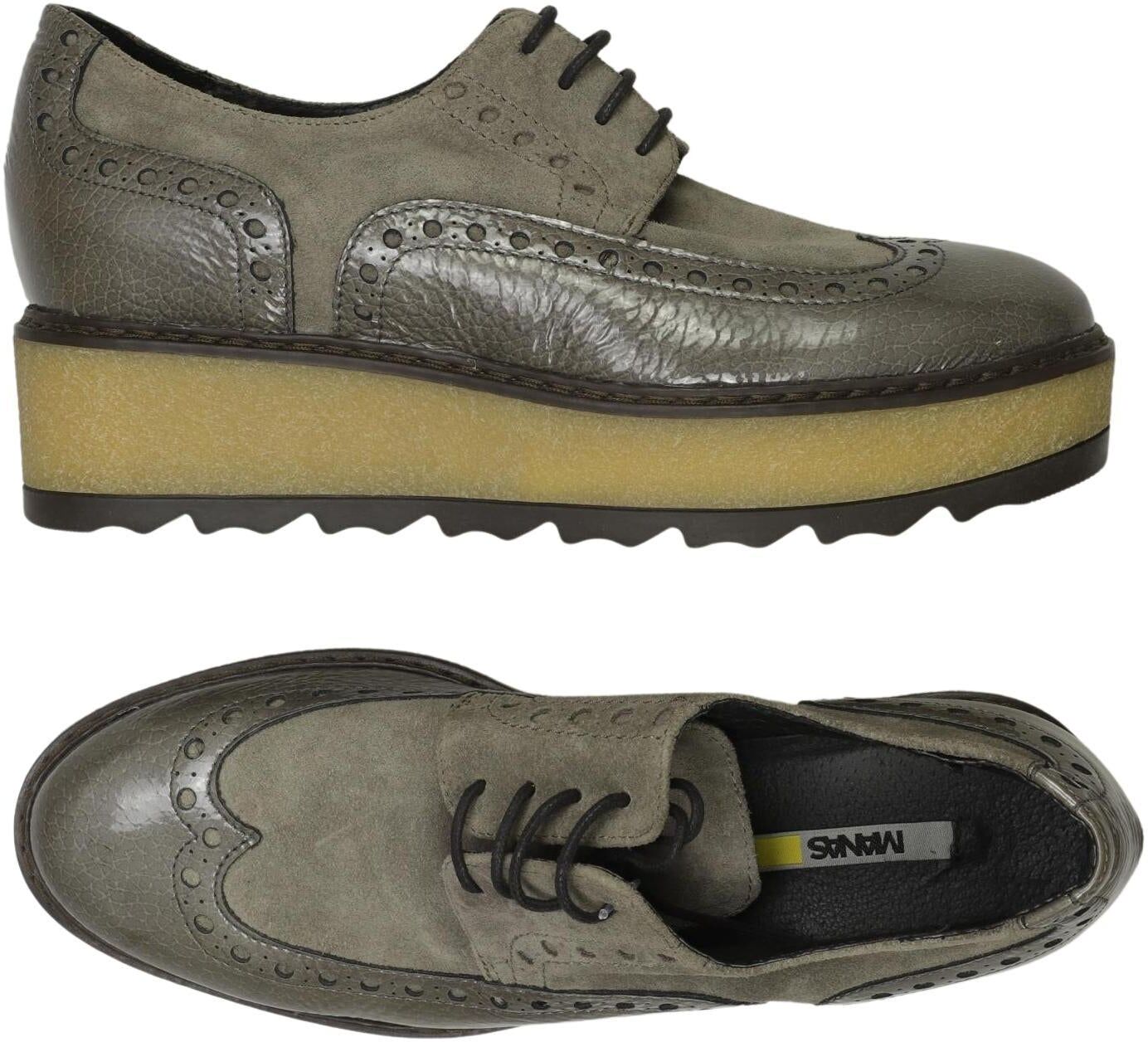 manas Damen Halbschuh, Mehrfarbig, Gr. EU 40, Leder - Second Hand