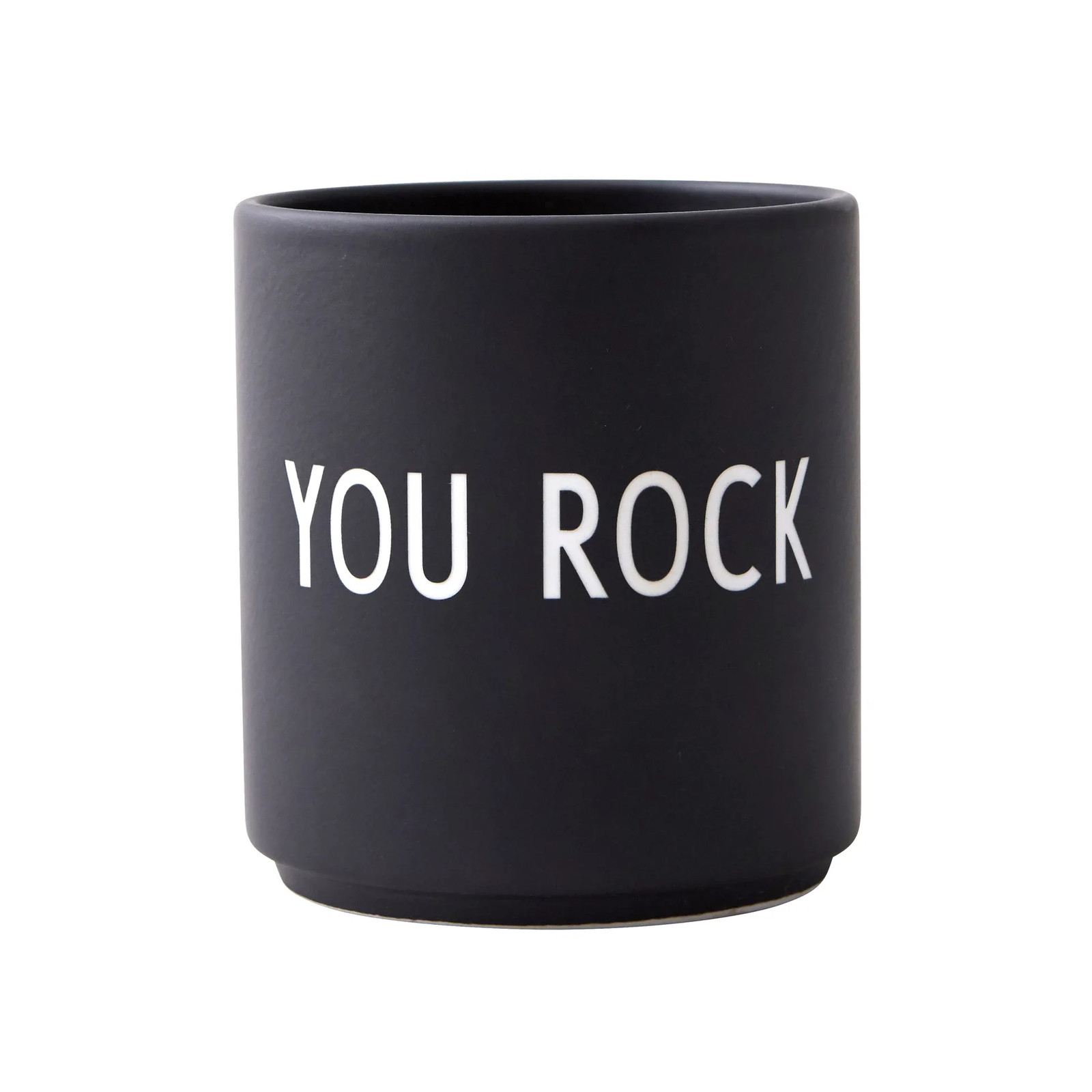 Design Letters favoriete mok You rock zwart 25 cl