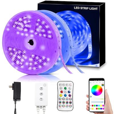 LED Streifenlicht RGB WiFi App Steuerung 20m 65.6ft App Steuerung funktioniert mit Alexa Assistant Farbwechsel Musik-Synchronisation für Schlafzimmer Küche TV Party