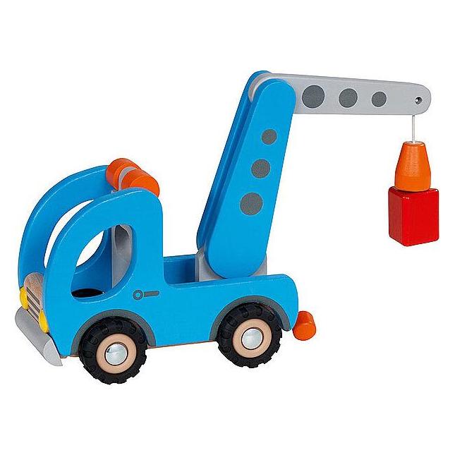 Goki Lastwagen Kranwagen mit Anhänger (55875)