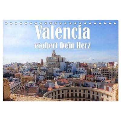Valencia erobert dein Herz (Tischkalender 2027 DIN A5 quer), CALVENDO Monatskalender