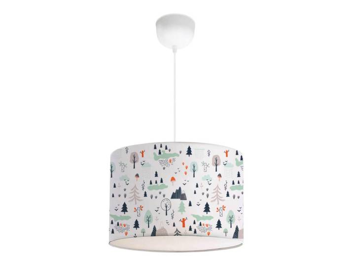 lux.pro Kinderhängeleuchte Rugby, Weiß, Grün, Rund, E27, 28x70x28 cm, Lampen & Leuchten, Kinderzimmerlampen