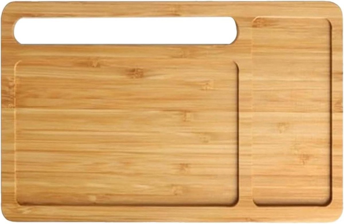 Draadloze Valet Tray Oplader en Nachtkastje Organizer - 10W - Houtkleurig