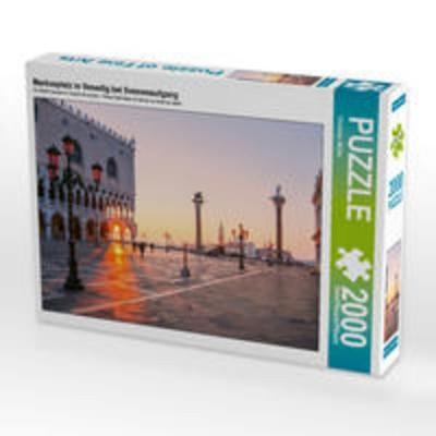 CALVENDO Puzzle Markusplatz in Venedig bei Sonnenaufgang 2000 Teile Lege-Größe 90 x 67 cm Foto-Puzzle Bild von Christian Müller