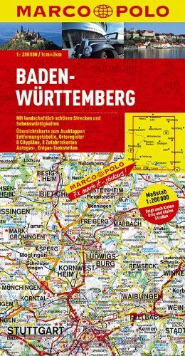 MARCO POLO Karte Baden-Württemberg 1:200.000 - Preis vom 17.10.2026 19:25:27 h