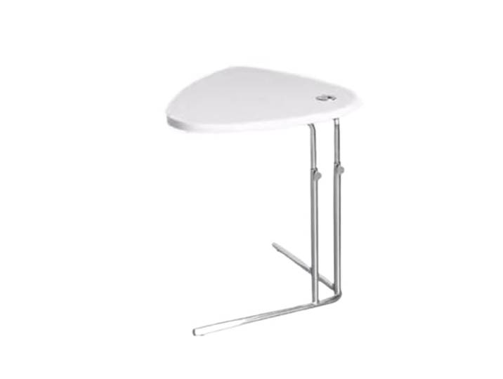 NIUHUAHUI Teetisch, Kleiner Beistelltisch, Terrassenkaffee for Wohnzimmer, Schlafzimmer, Balkon, Büro, höhenverstellbar(White)