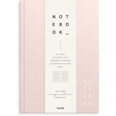 Burde Notizbuch Textil pink liniert A5, Notizbuch von , Burde Publishing AB