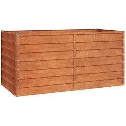 vidaXL Hochbeet Rostig 160x80x77 cm Cortenstahl