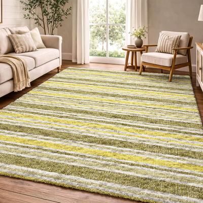 Addison Rugs Premium Washable Super Soft Nassau Stripe Dream Shag Rug