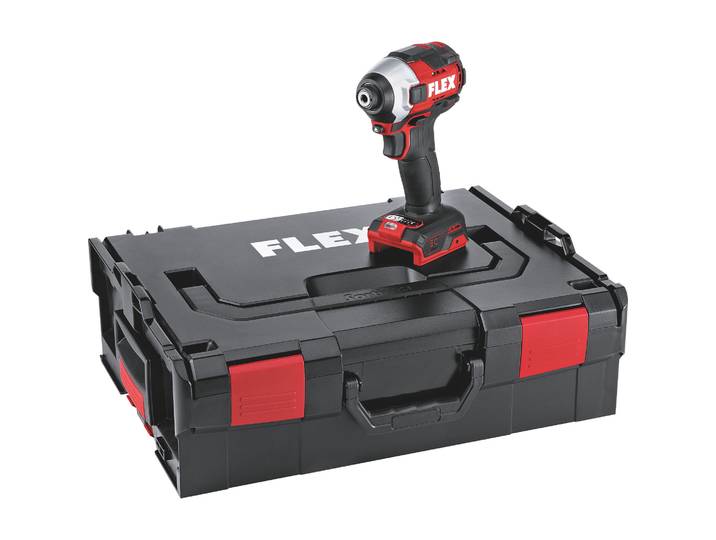Visseuse à percussion FLEX 18V - Sans batterie\, ni chargeur - Avec réserve d'embouts + L-BOXX - 520764
