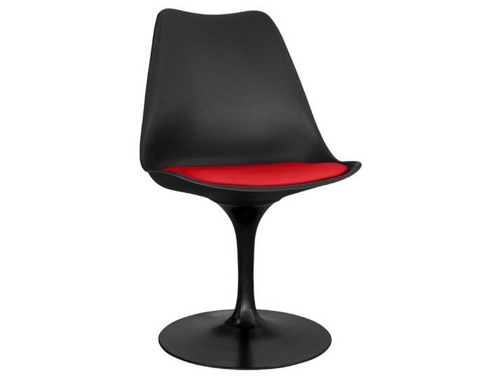 Chaise de salle à manger - chaise pivotante noire - Agathe Rouge