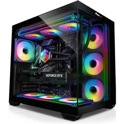 Kiebel Panorama IX (1000 GB, 32 GB, AMD Ryzen 7 9700X, GeForce RTX 5070), PC, Schwarz