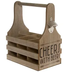MyFlair My Flair Flaschenhalter aus Holz "Bobby"