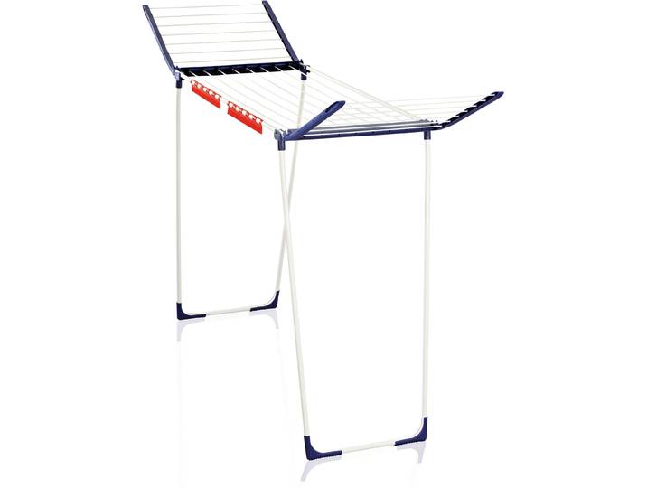 Wäscheständer LEIFHEIT Pegasus 180 Solid Maxx , weiss (weiß, blau), B:196cm H:108cm T:55cm, Kunststoff, Metall, Wäscheständer, Wäscheständer