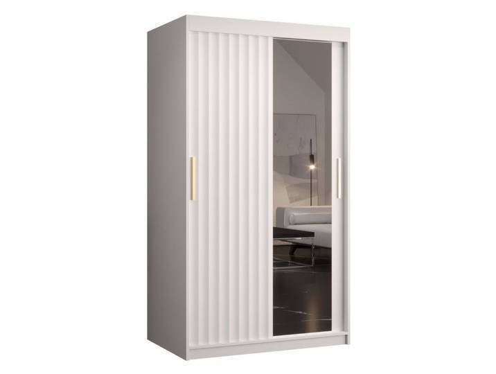 ABIKS MÖBEL Schwebetürenschrank RIFLO WAVE 2 Schlafzimmerschrank - mit Schiebetüren, Kleiderstange
