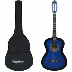 vidaXL Haconon (Konzertgitarre, Hartplastik, Lindenholz, Nylon), Gitarre, Blau