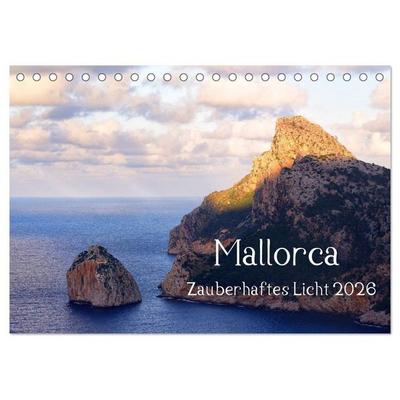 Mallorca Zauberhaftes Licht (Tischkalender 2026 DIN A5 quer), CALVENDO Monatskalender
