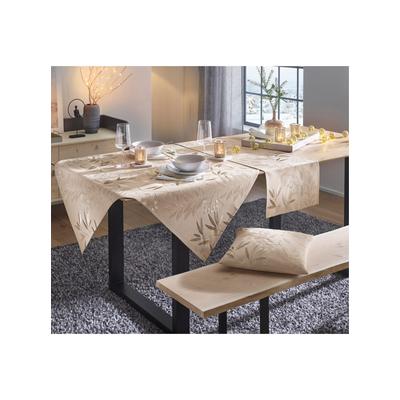 Tischdecke Gr. 1, beige, B:85cm L:85cm, Tischdecken, Tischdecke