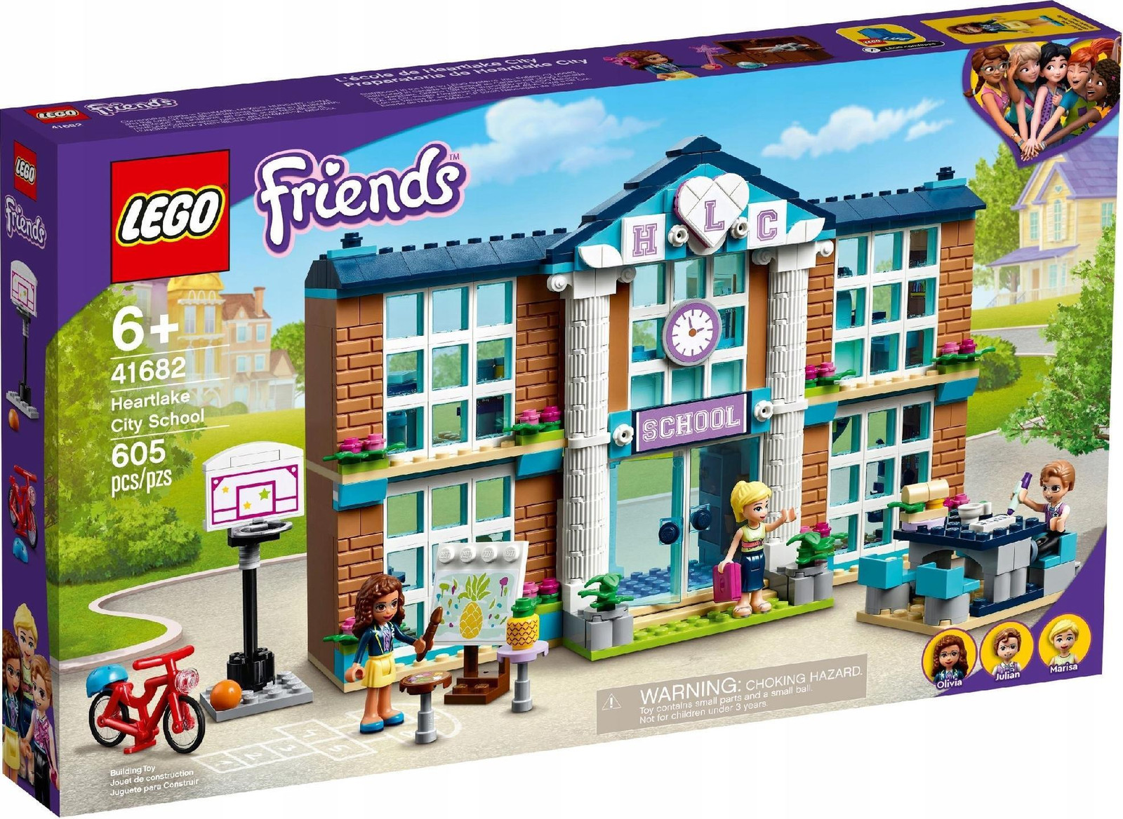 LEGO Friends 41682 School in Heartlake City speelset met minipoppetjes
