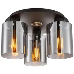 Italux SPL-5581-3SC-BK-SG Deckenleuchte Sardo | 3x40W E27