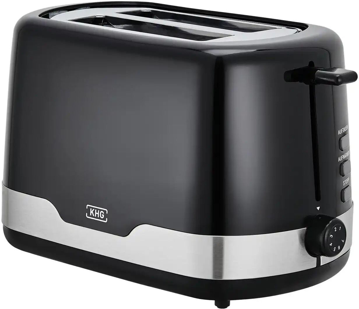 KHG Toaster  TO-857 SE2 ¦ schwarz ¦ Metall,Edelstahl,Kunststoff ¦ Maße (cm): B:
