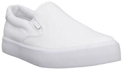 Lugz Clipper Wide (Men's) Casual Shoes in White, Size 16 W, Fabric