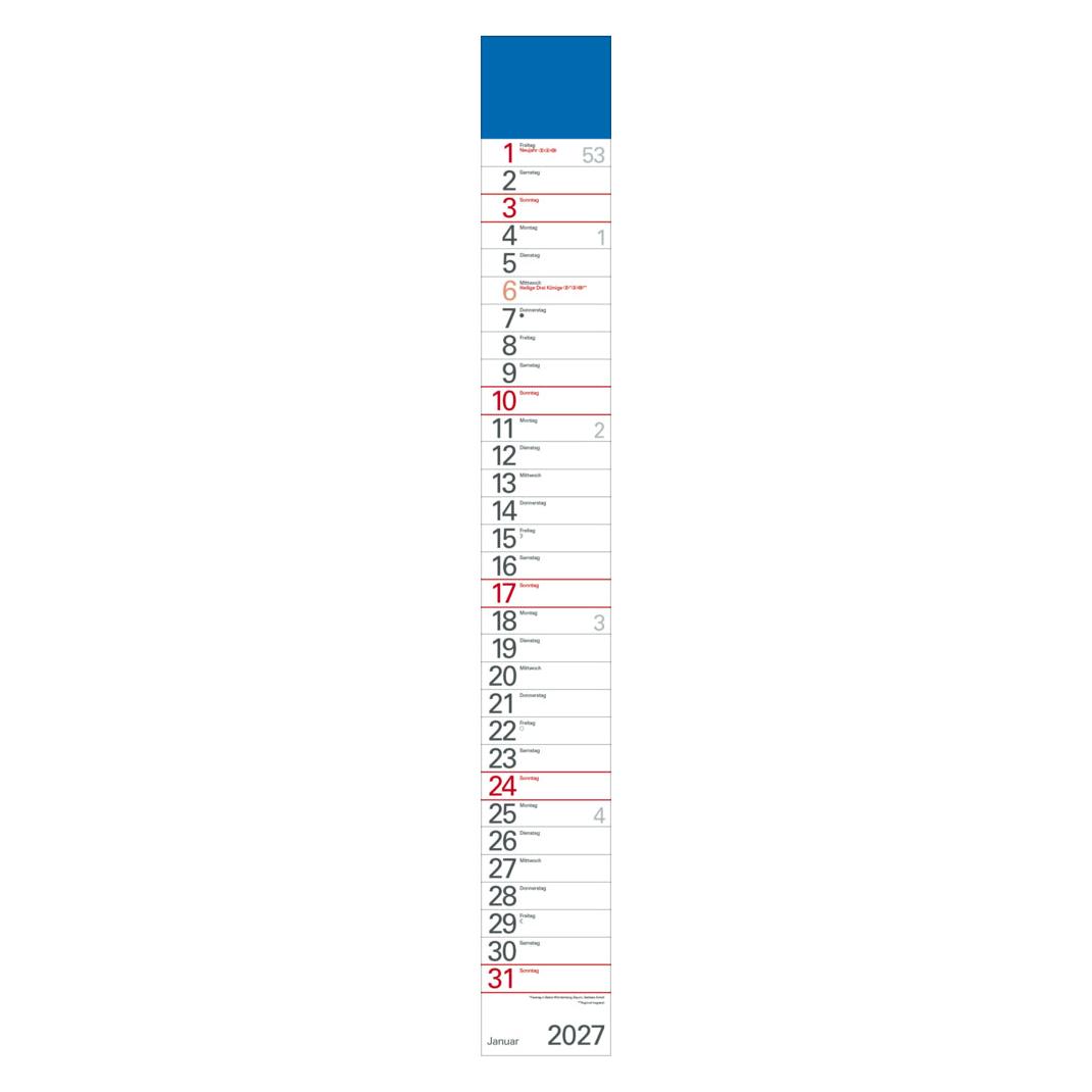 Korsch Streifenplaner Blau 2027 (69732079)