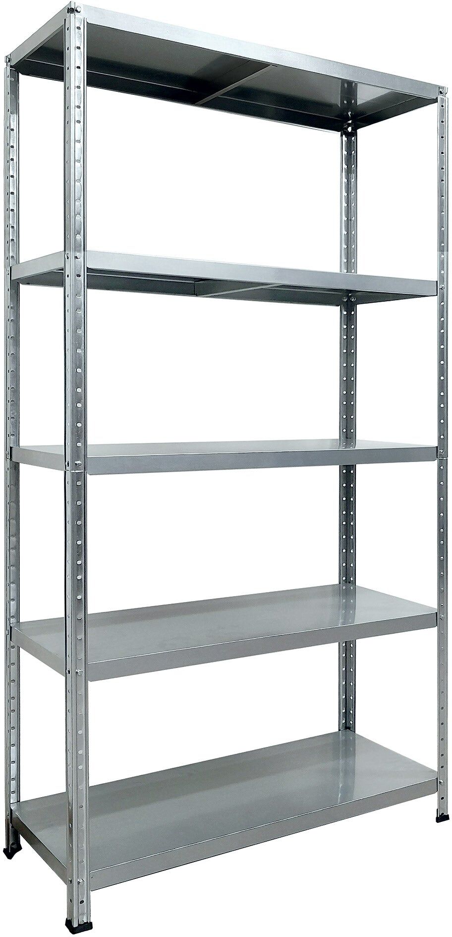 giordanoshop Scaffale in Metallo 5 Ripiani 100x40x187 cm Ettore Zincato...