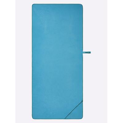 Handtuch DYCKHOFF Gr. 2, blau (topas), B:80cm L:180cm, 90% Polyester, 10% Polyamid, Handtücher