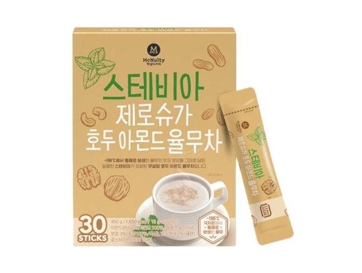 McNulty Lot de 30 sachets de thé Yulmu aux noix, amandes et stévia - 450 g
