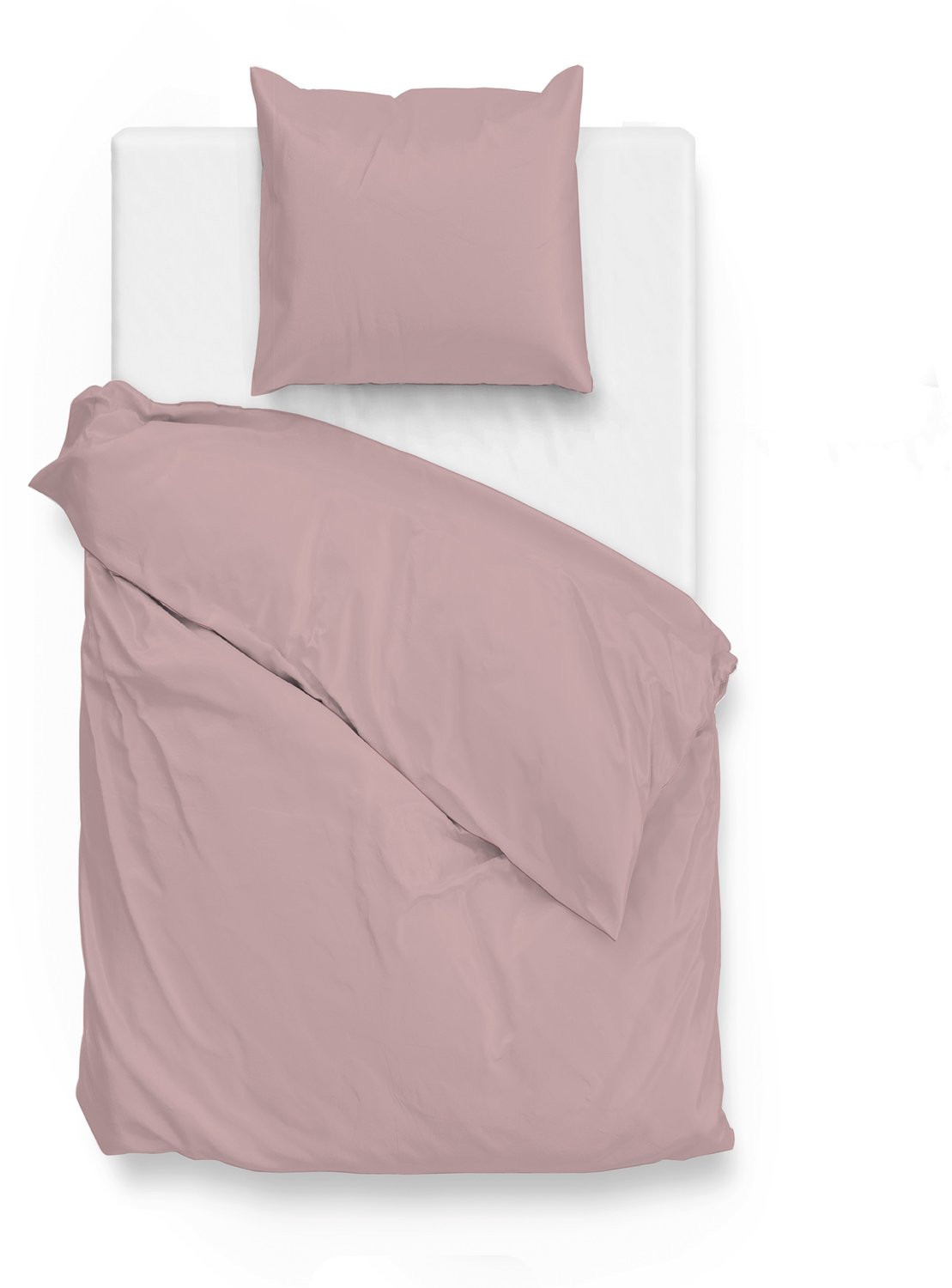 ZoHome Satinado Dekbedovertrek Eenpersoons Shady Pink 140x200 cm