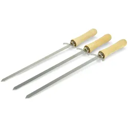 3 Grillschwerter aus Edelstahl - der etwas andere Grillspieß - 44 cm lang
