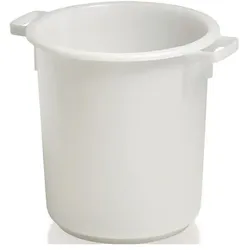 Craemer, Zubehör Lagereinrichtung, Kunststoffbehälter rund 40 l HD-PE weiss D420xH445mm mit Aussengriff