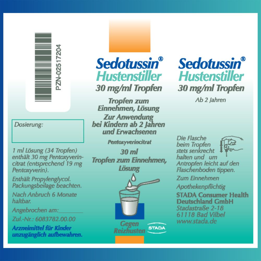 Sedotussin Hustenstiller Tropfen 30 ml zum Einnehmen