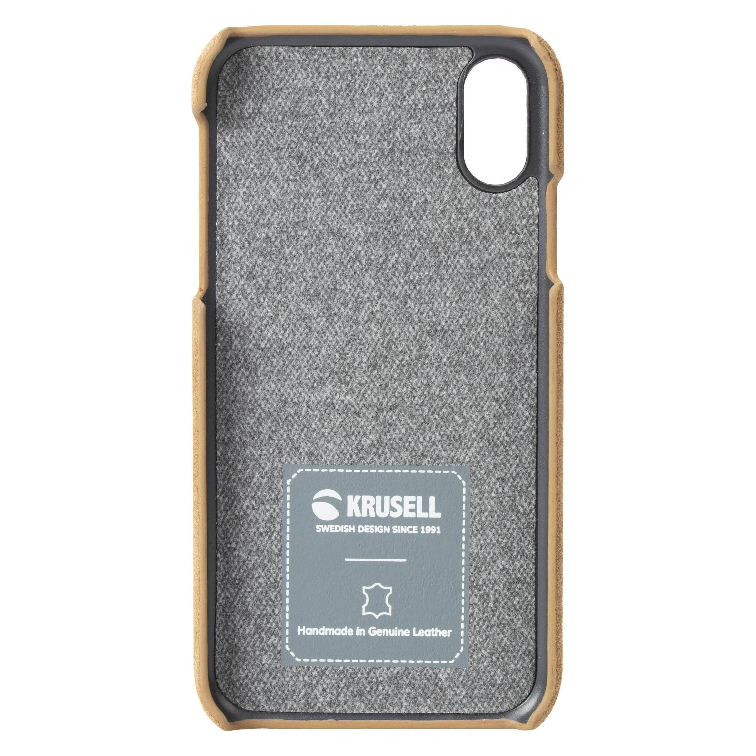 Krusell Broby Cover Apple iPhone XS cognac (Apple iPhone X, Apple iPhone XS) (61438)