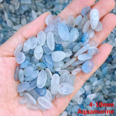 Inspire Select Natural Quartz Crystal Chip Stones Irregular Healing Gravel For Aquarium, Feng Shui & DIY Decor aquamarine 0.71 Oz