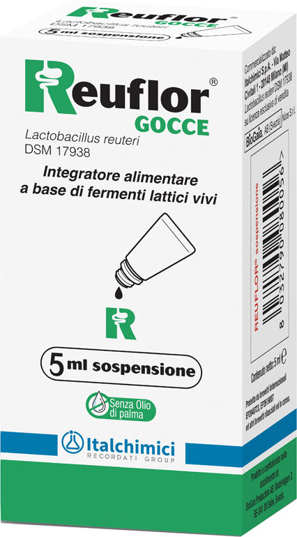 ITALCHIMICI SpA Reuflor Gocce Fermenti Lattici Vivi, 5 ml