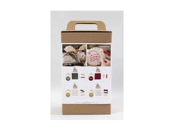 Adventskalender CREATIV COMPANY, braun (bunt), Adventskalender, Adventskalender