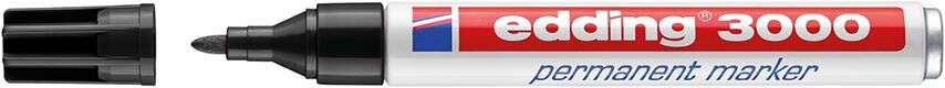 Marqueur permanent Edding 3000 noir 4-3000001