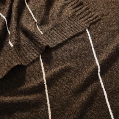 Brooklyn Loom Oxford Knit Stripe 50x70 Throw